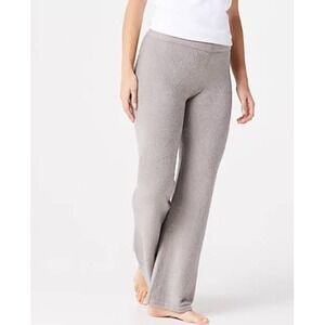 Barefoot Dreams CozyChic‎ Ultra Lite Wide Leg Pants Pewter Gray Large NWT Lounge